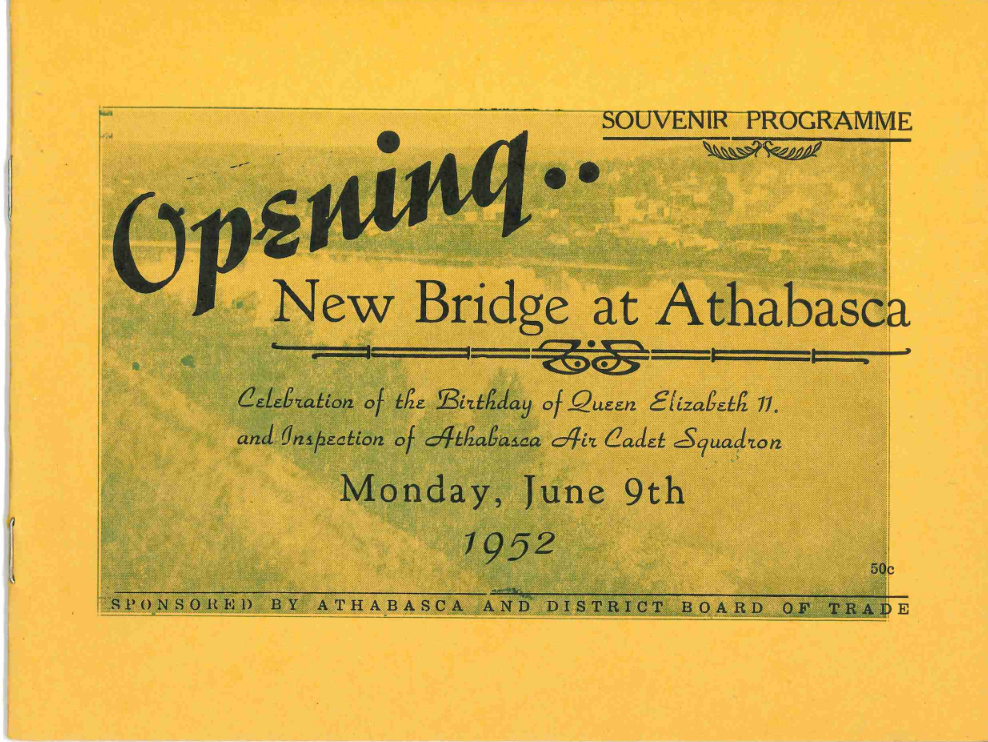 Colour image of the cover design for a souvenir programmed called 
